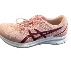 Asics Jolt 3 Size 9.5 Pink  and Red Athletic Shoes with Breathable Mesh